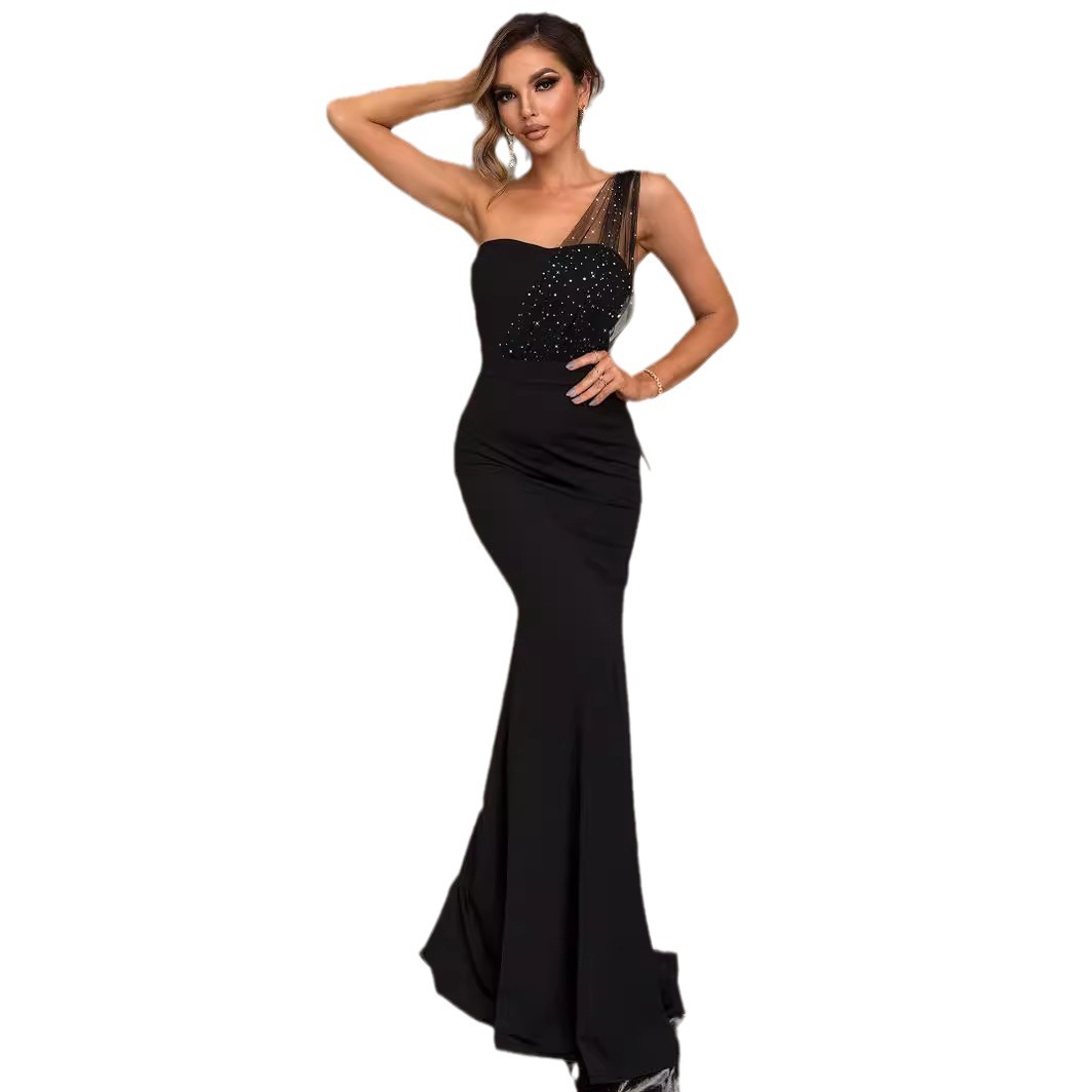 Sexy Backless Women Elegant Long Prom Evening Dresse Woman Birthday Party Dress